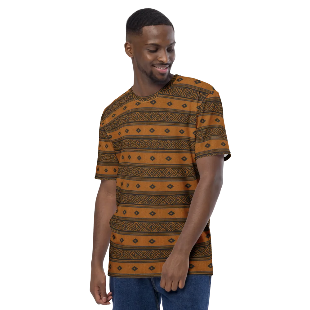 Indigo Loom on Men's Crew Neck T-Shirt — Left