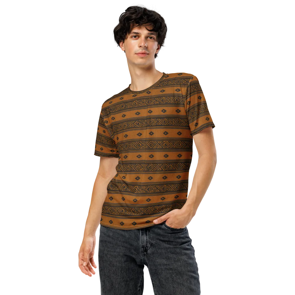 Indigo Loom on Men's Crew Neck T-Shirt — Front