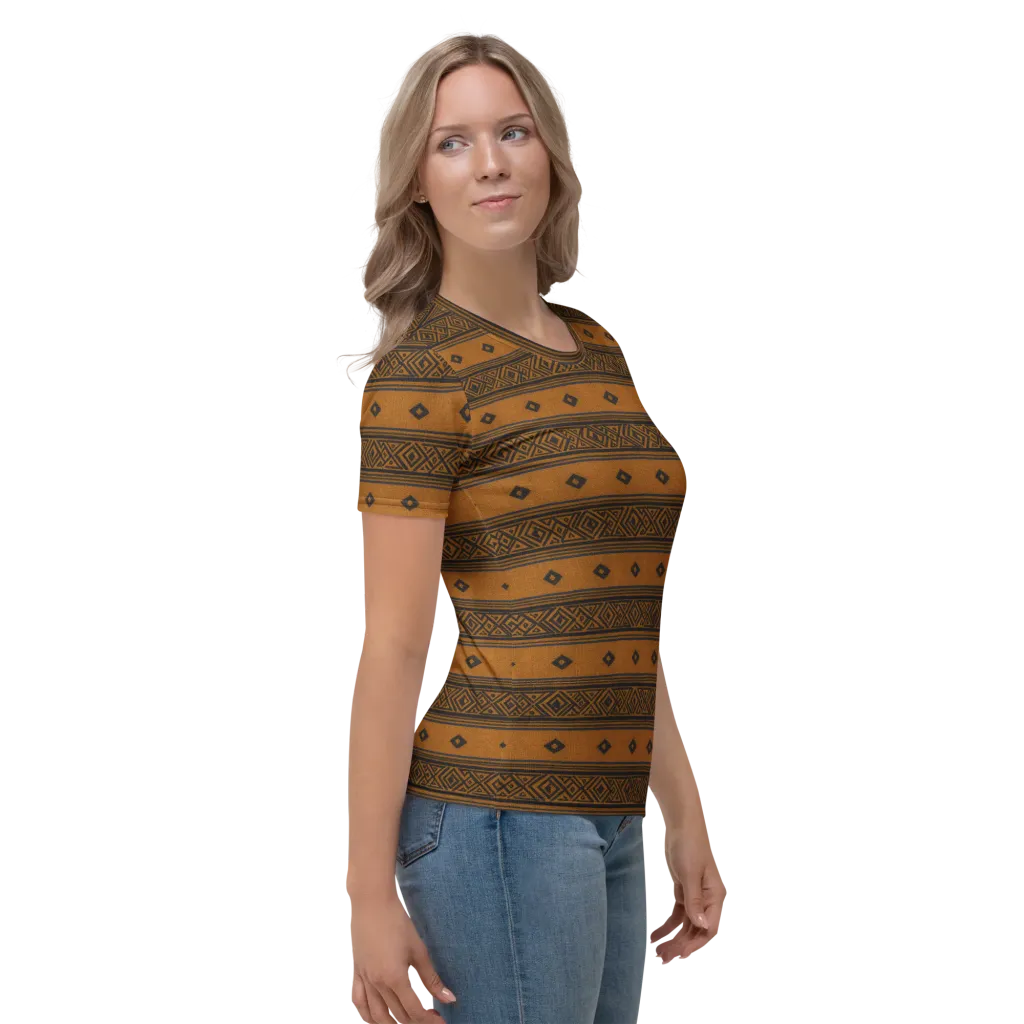 Indigo Loom on Women's Crew Neck T-Shirt — Right