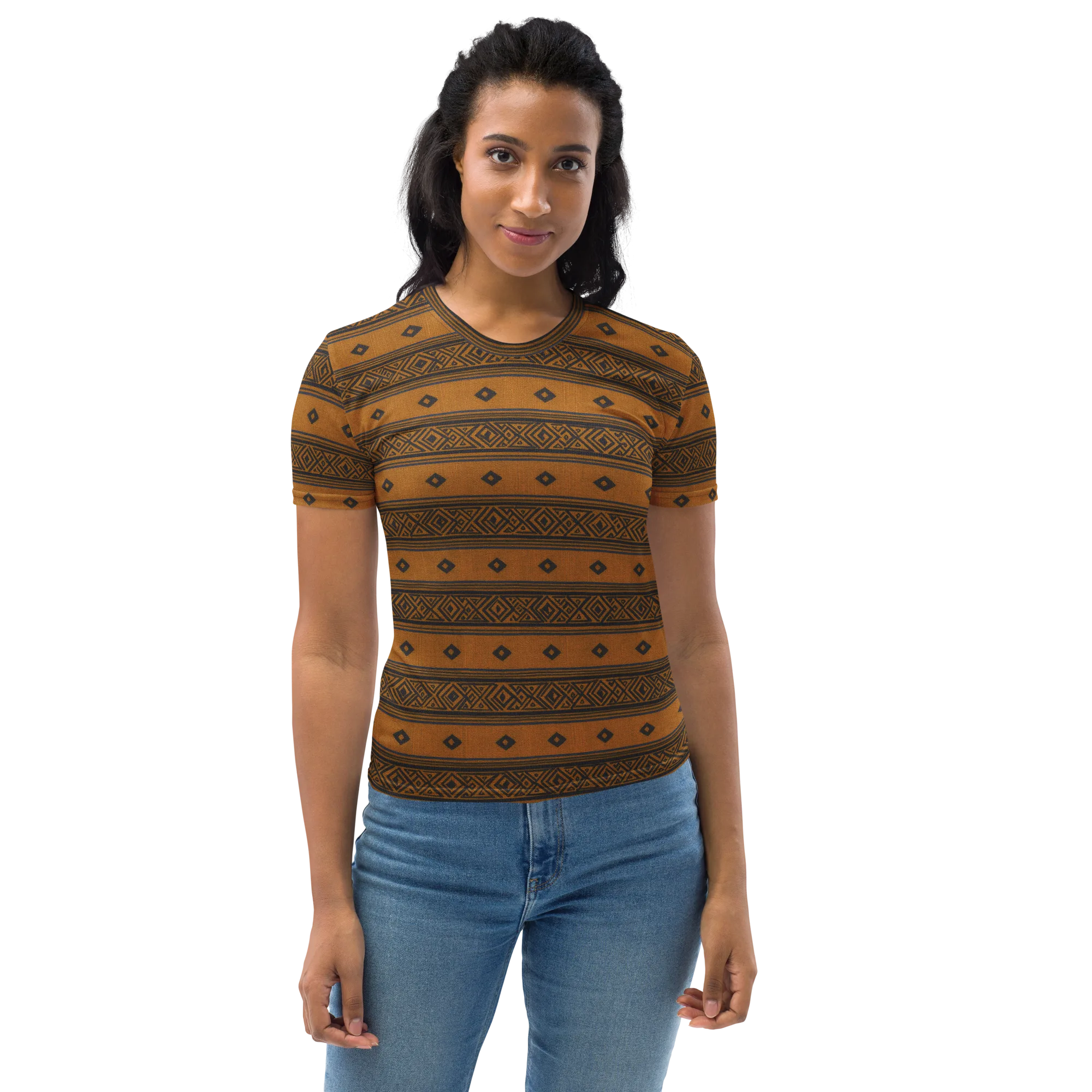 Indigo Loom on Women's Crew Neck T-Shirt — Front