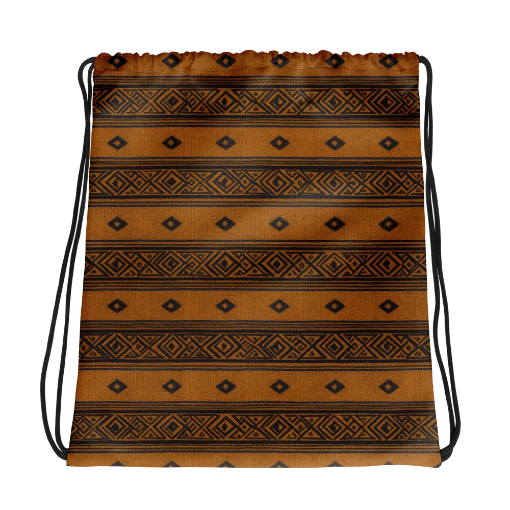 Indigo Loom on Drawstring Bag — Photo
