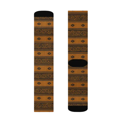 Indigo Loom on a Socks