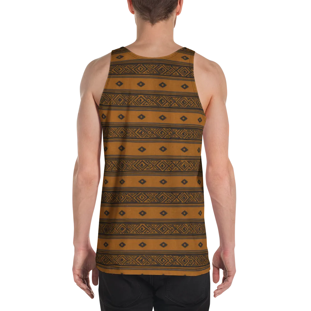 Indigo Loom on Men's Tank Top — Back