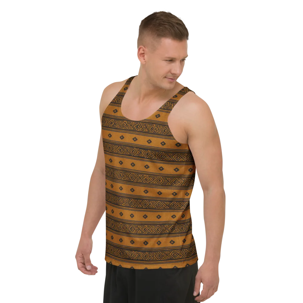 Indigo Loom on Men's Tank Top — Left Front