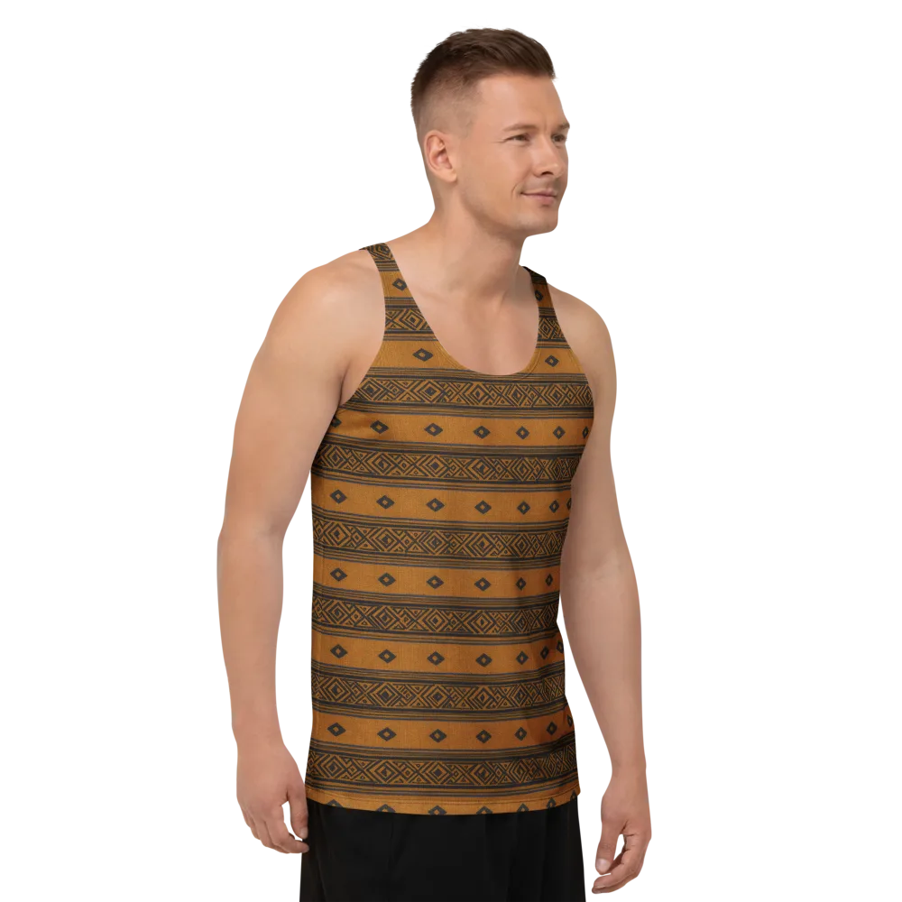 Indigo Loom on Men's Tank Top — Right Front