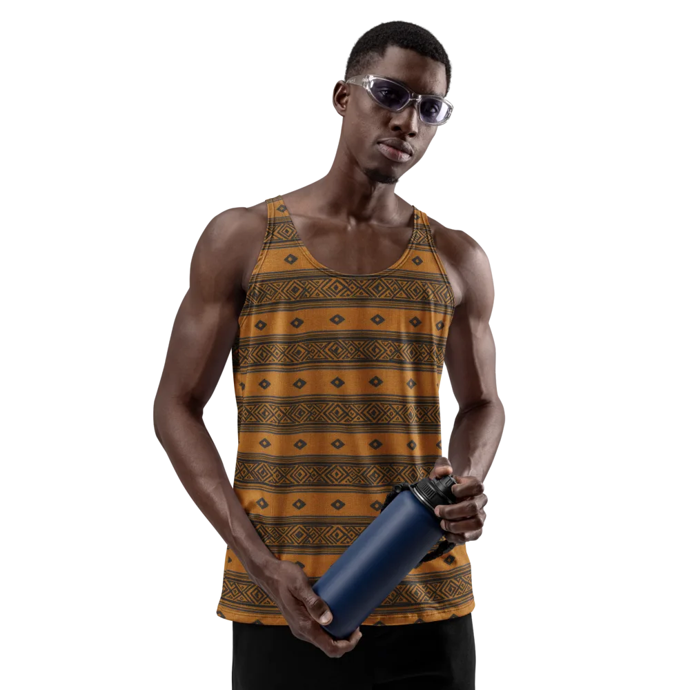 Indigo Loom on Men's Tank Top — Front