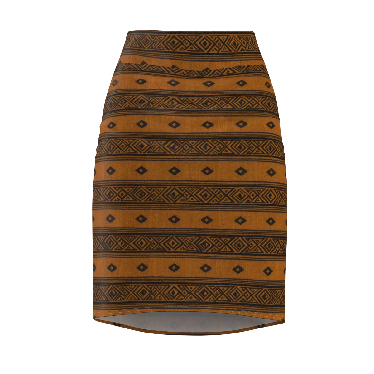 Indigo Loom on Pencil Skirt — Front