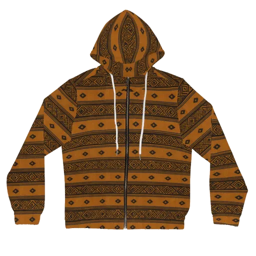 Indigo Loom on a Women's Full-Zip Hoodie