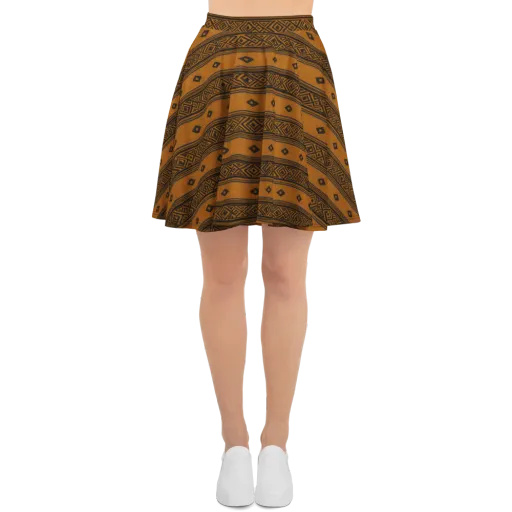 Indigo Loom on a Skater Skirt