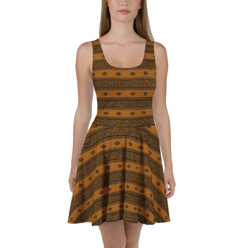 Indigo Loom on a Skater Dress