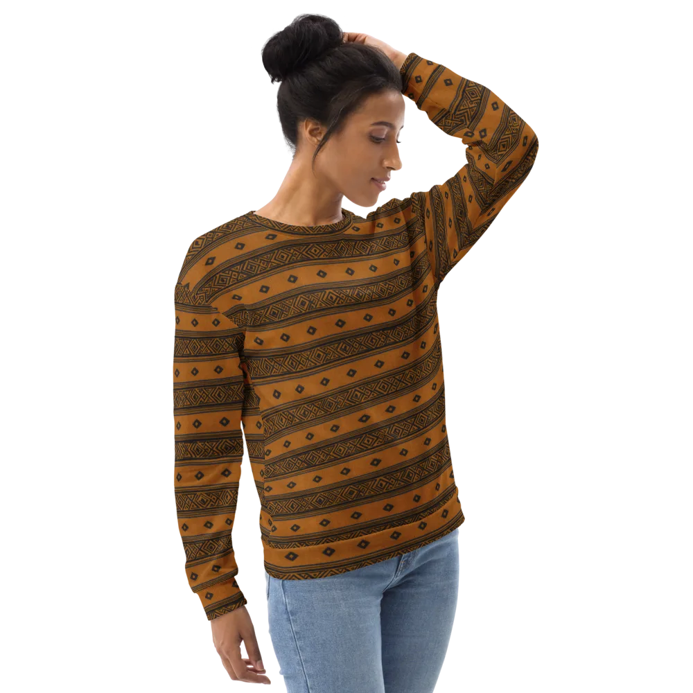 Indigo Loom on Sweatshirt — Right Front