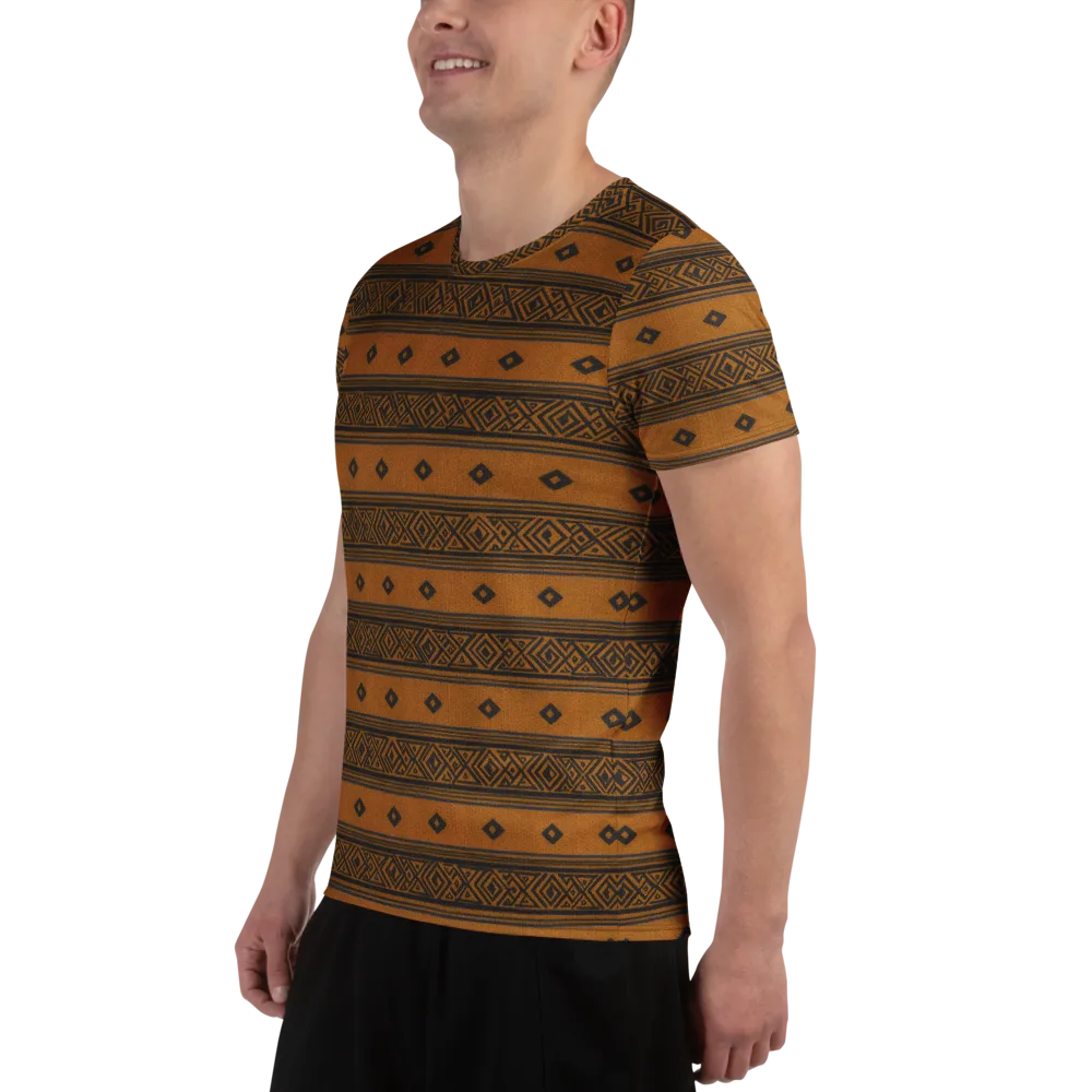 Indigo Loom on Men's Athletic T-Shirt — Left