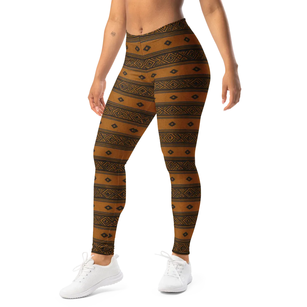 Indigo Loom on Leggings — Left Front