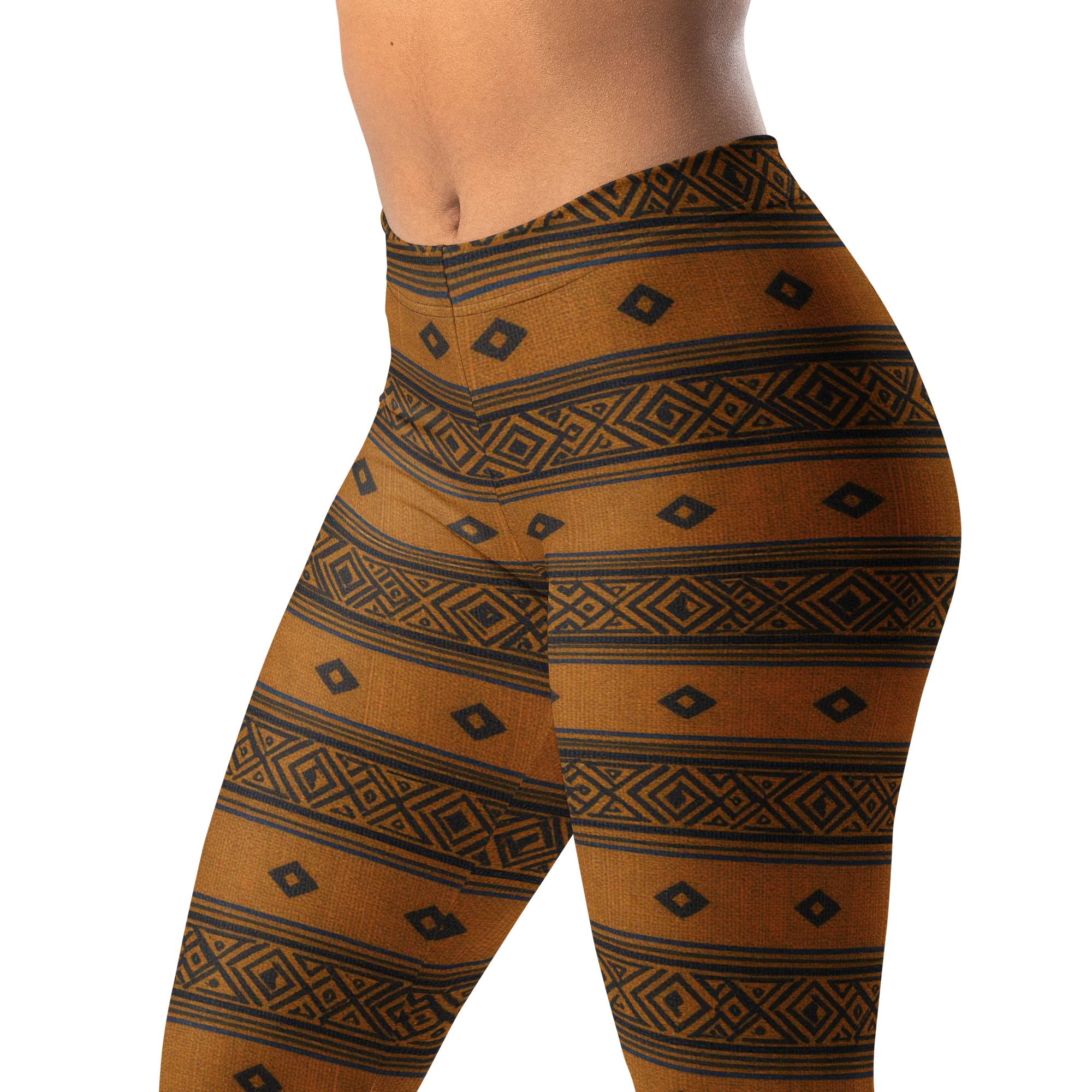 Indigo Loom on Leggings — Left Front