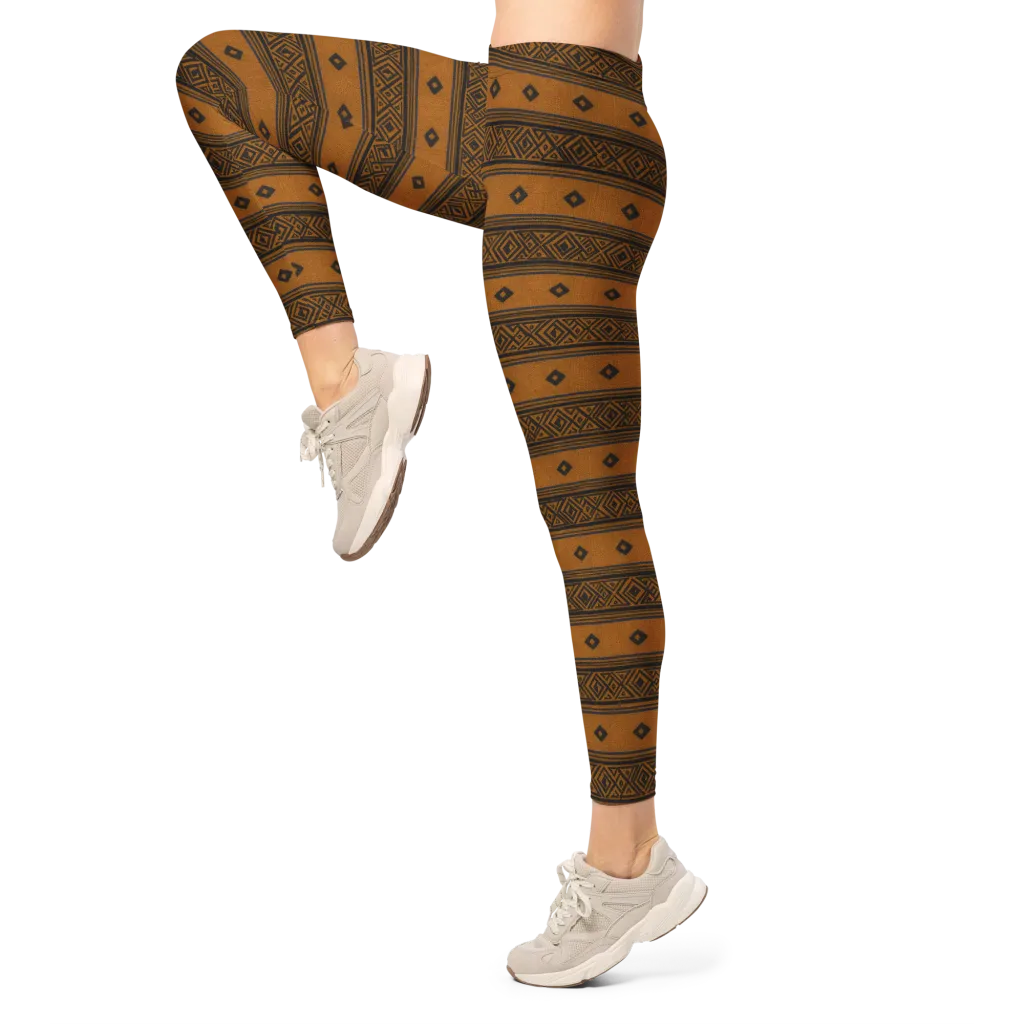 Indigo Loom on Leggings — Left