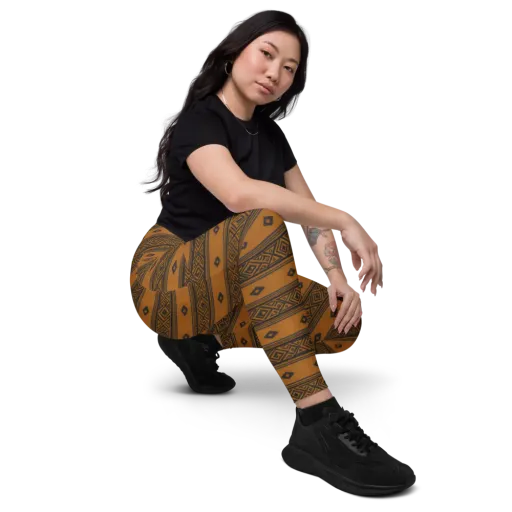 Indigo Loom on a Leggings with Pockets