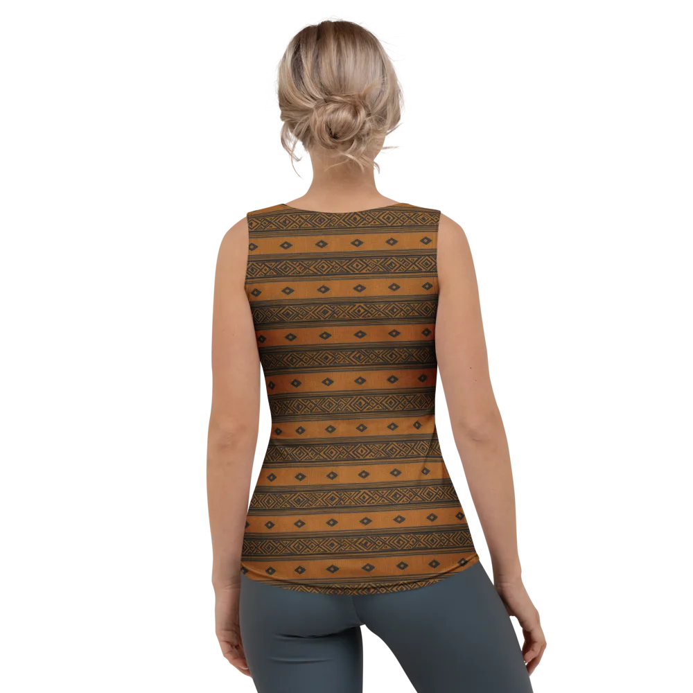 Indigo Loom on Women's Tank Top — Back