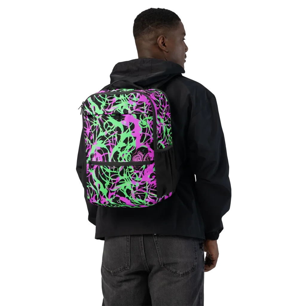 Neon Thorn on Utility Backpack — Back