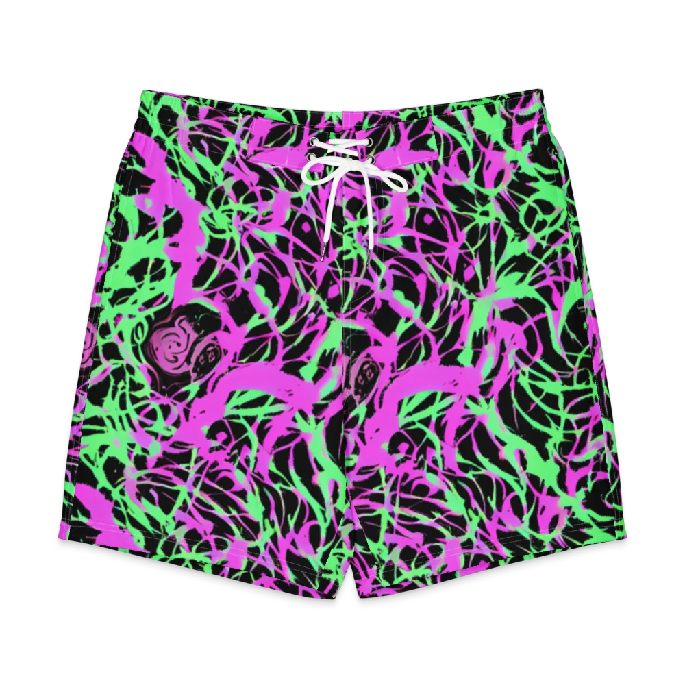Neon Thorn on Men's Board Shorts — Front