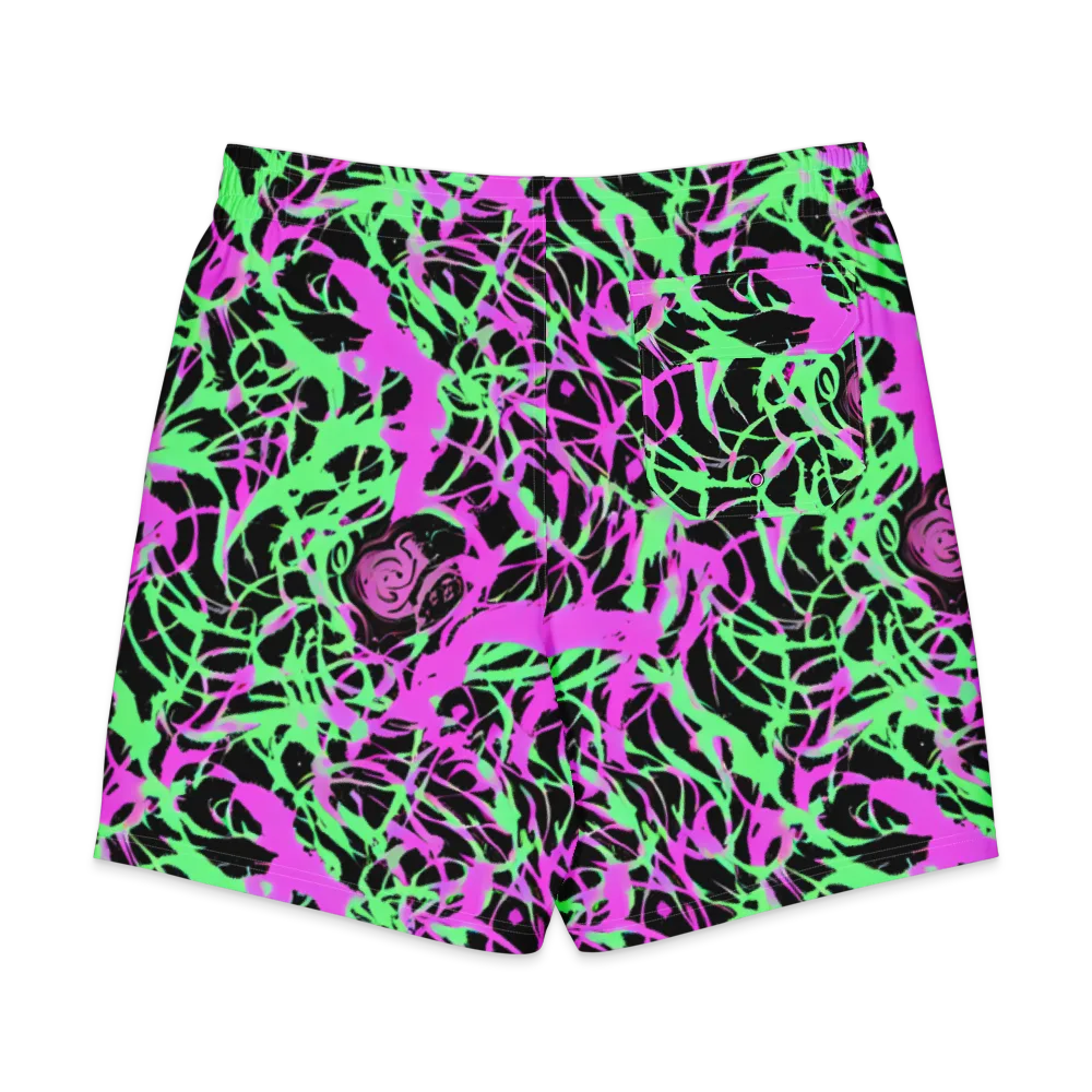 Neon Thorn on Men's Board Shorts — Back