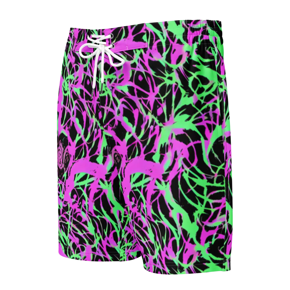Neon Thorn on Men's Board Shorts — Front
