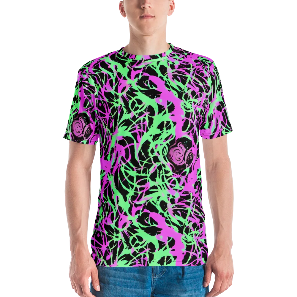 Neon Thorn on Men's Crew Neck T-Shirt — Front