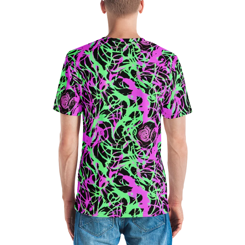 Neon Thorn on Men's Crew Neck T-Shirt — Back
