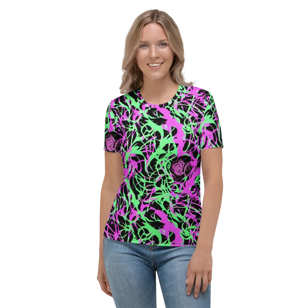 Neon Thorn on Women's Crew Neck T-Shirt — Front