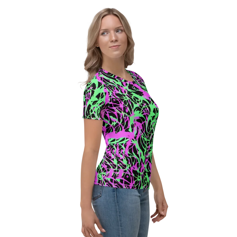 Neon Thorn on Women's Crew Neck T-Shirt — Right