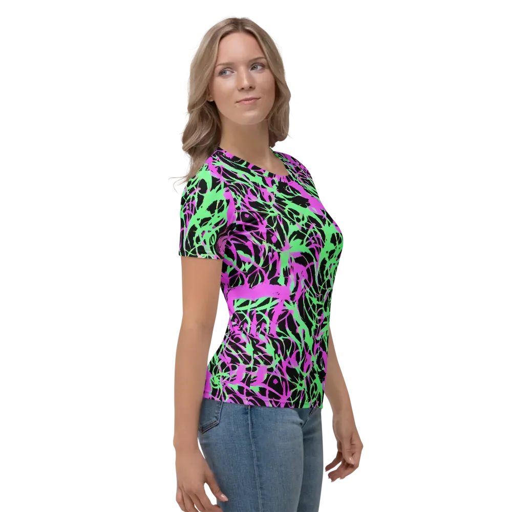Neon Thorn on Women's Crew Neck T-Shirt — Right
