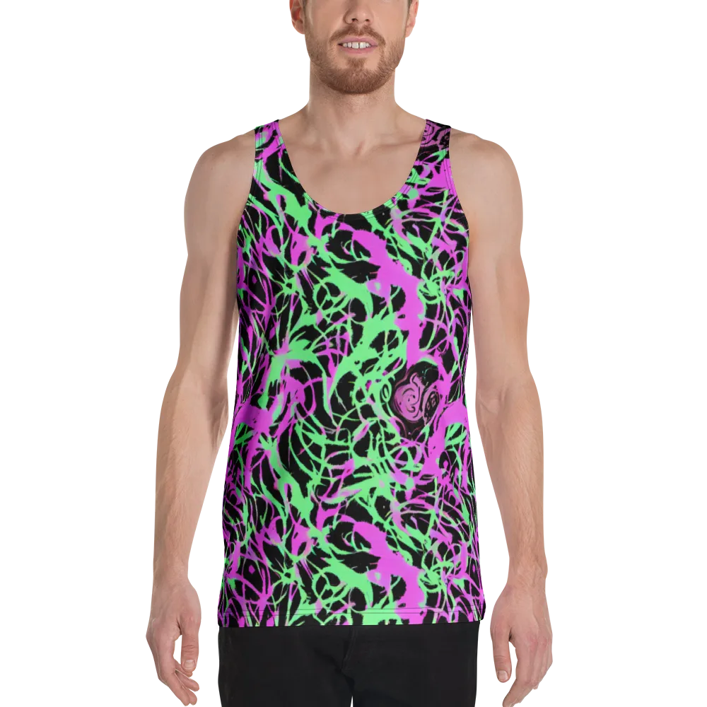 Neon Thorn on Men's Tank Top — Front