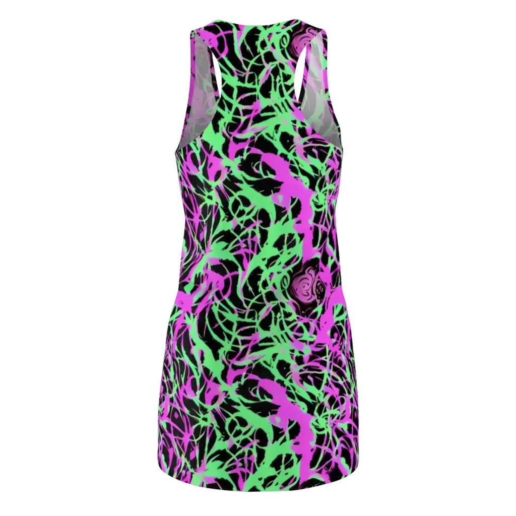 Neon Thorn on Racerback Dress — Back