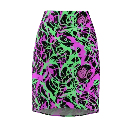 Neon Thorn on a Pencil Skirt