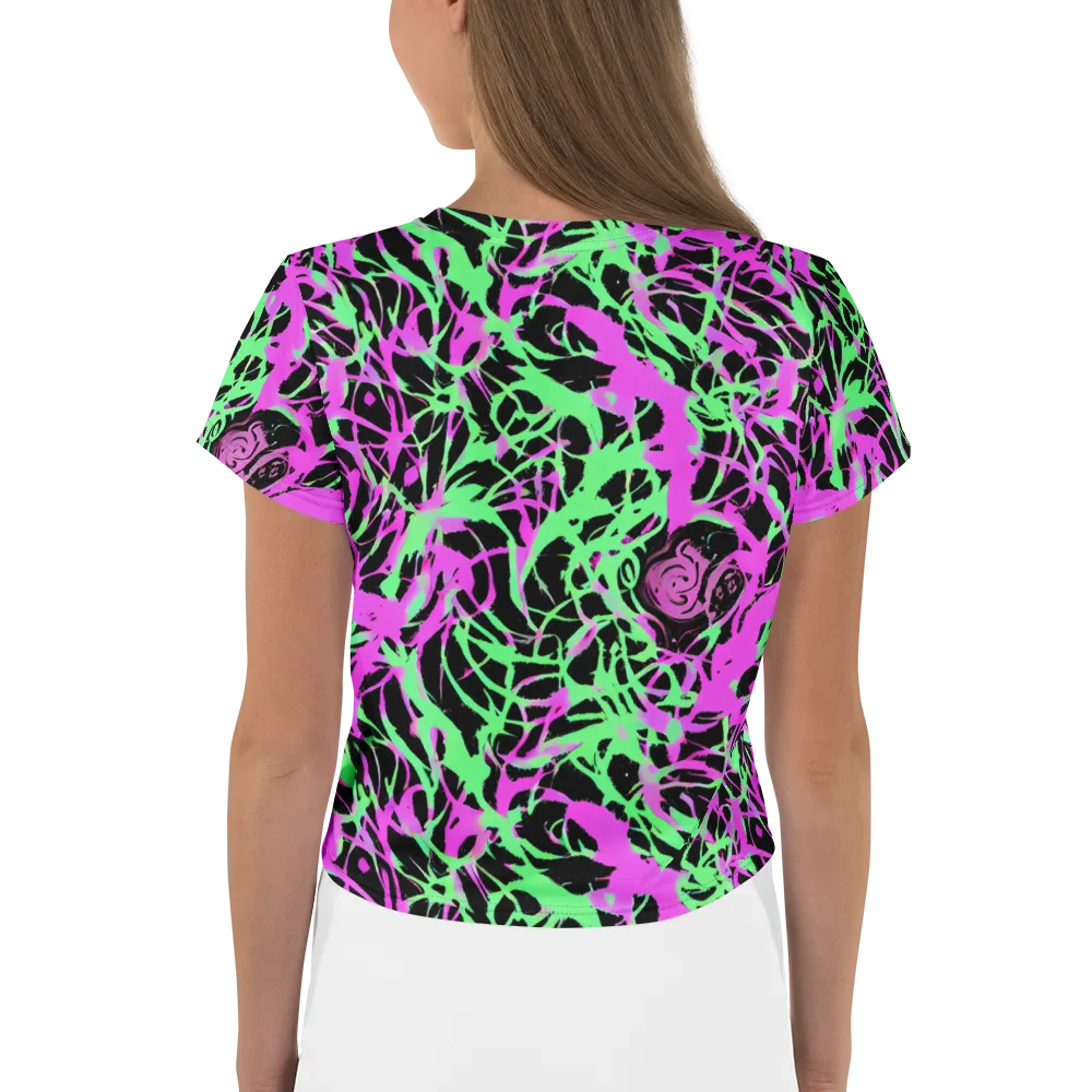 Neon Thorn on Crop Tee — Back