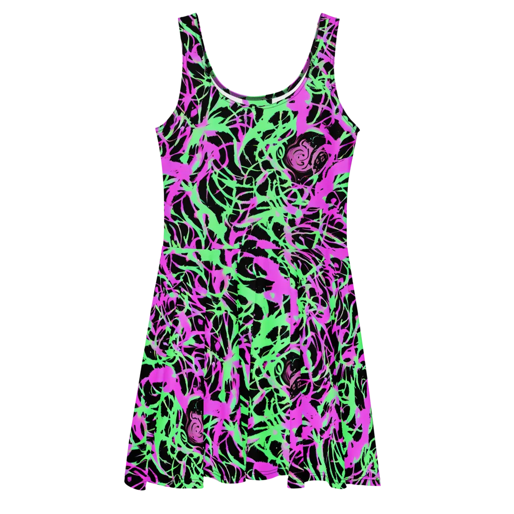 Neon Thorn on Skater Dress — Front