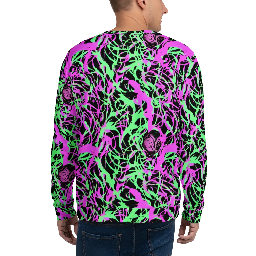 Neon Thorn on Sweatshirt — Back