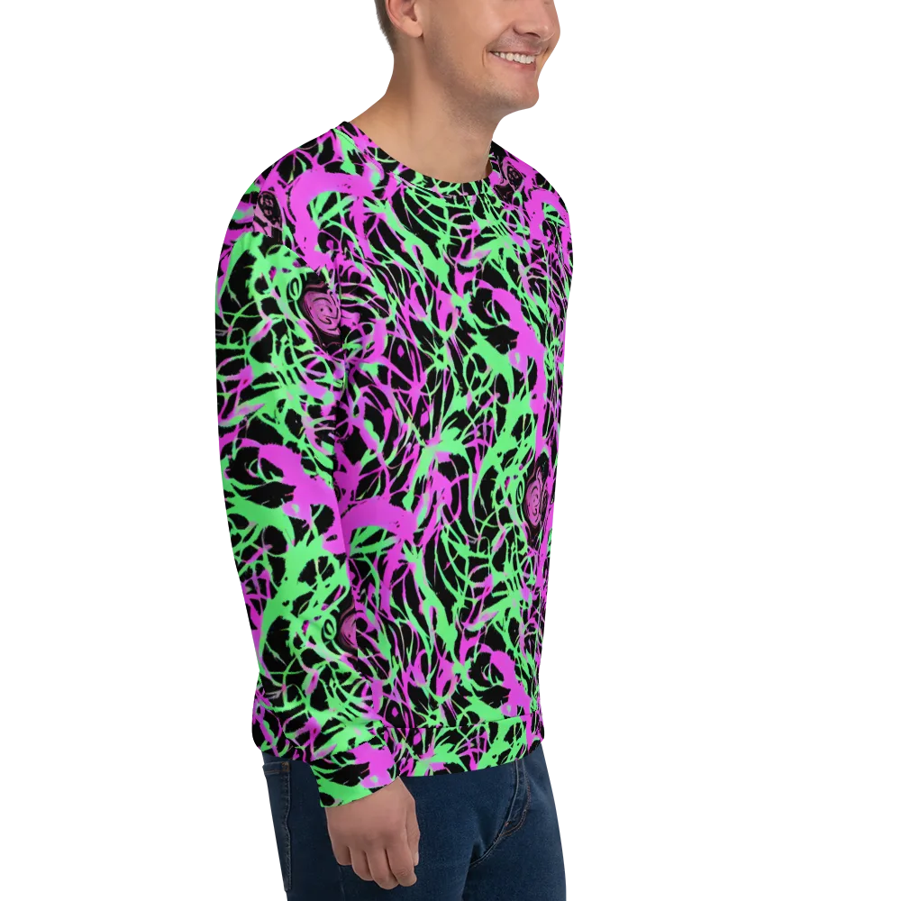 Neon Thorn on Sweatshirt — Right Front