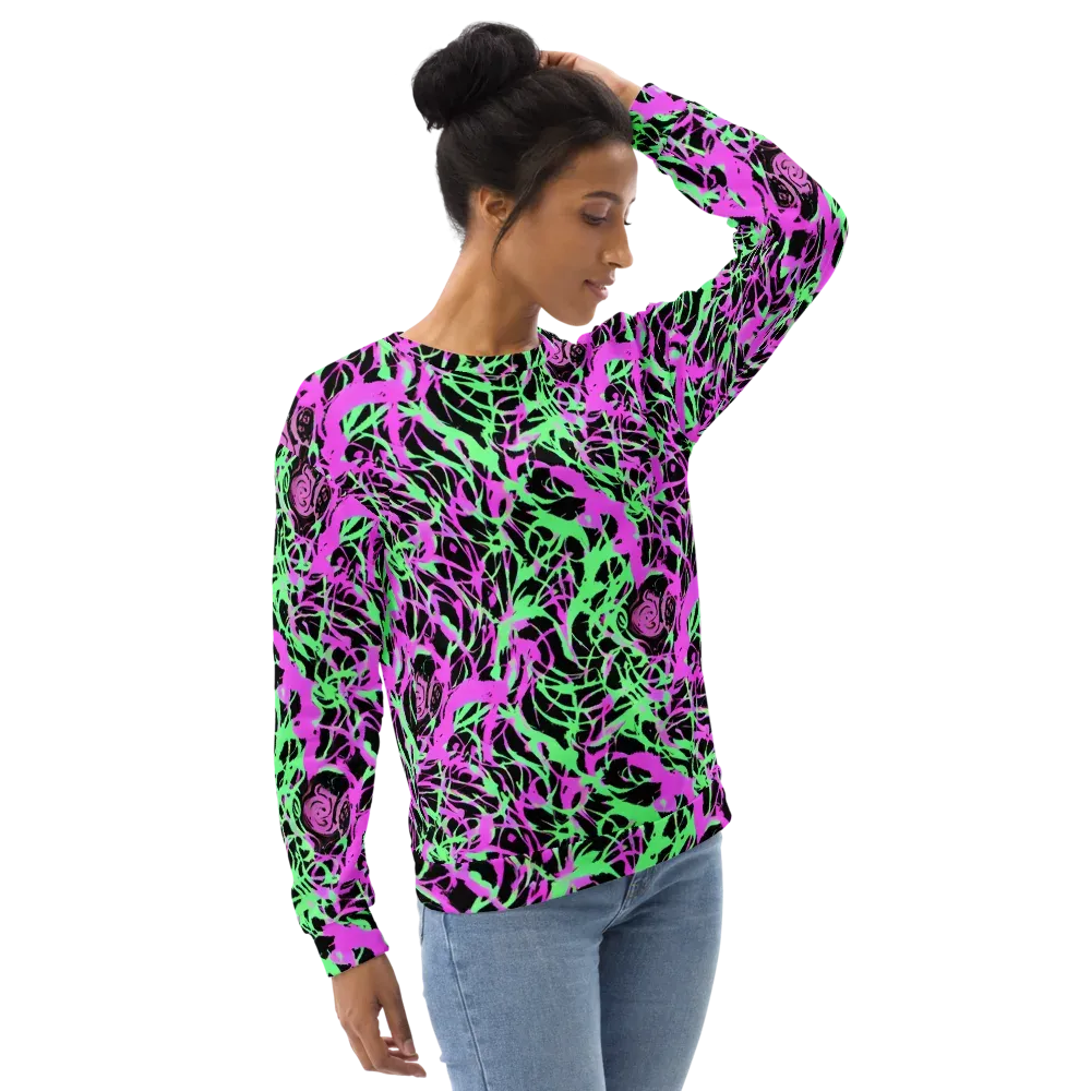 Neon Thorn on Sweatshirt — Right Front