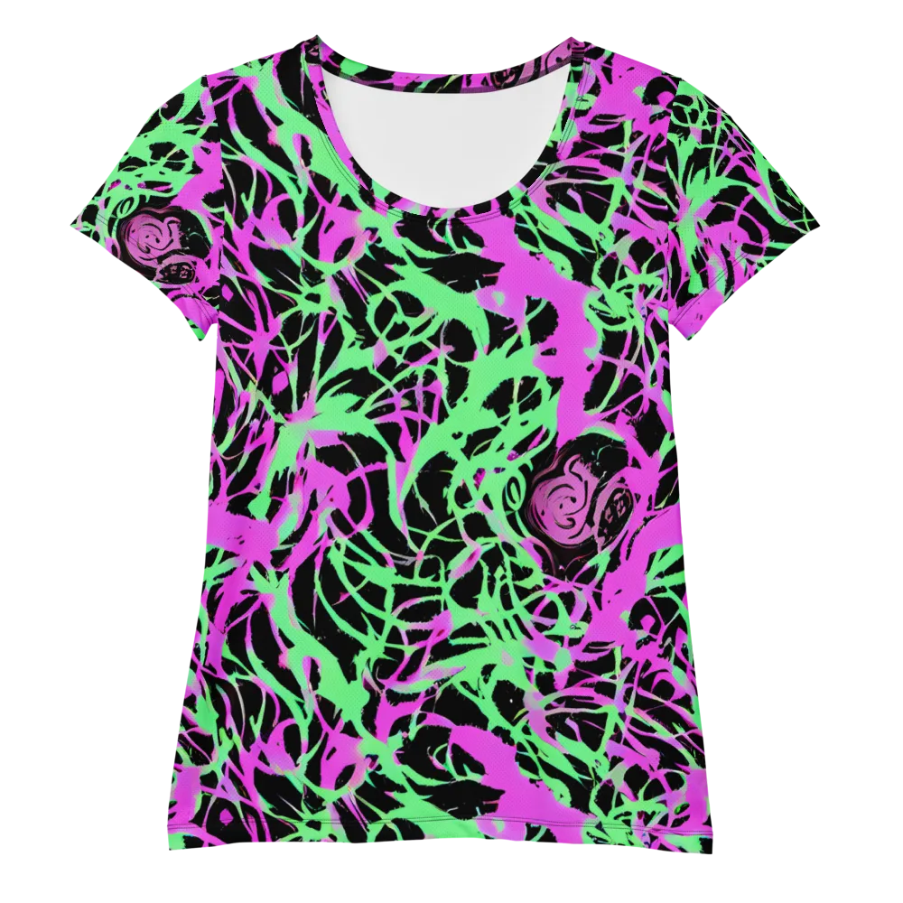 Neon Thorn on Women's Athletic T-Shirt — Front