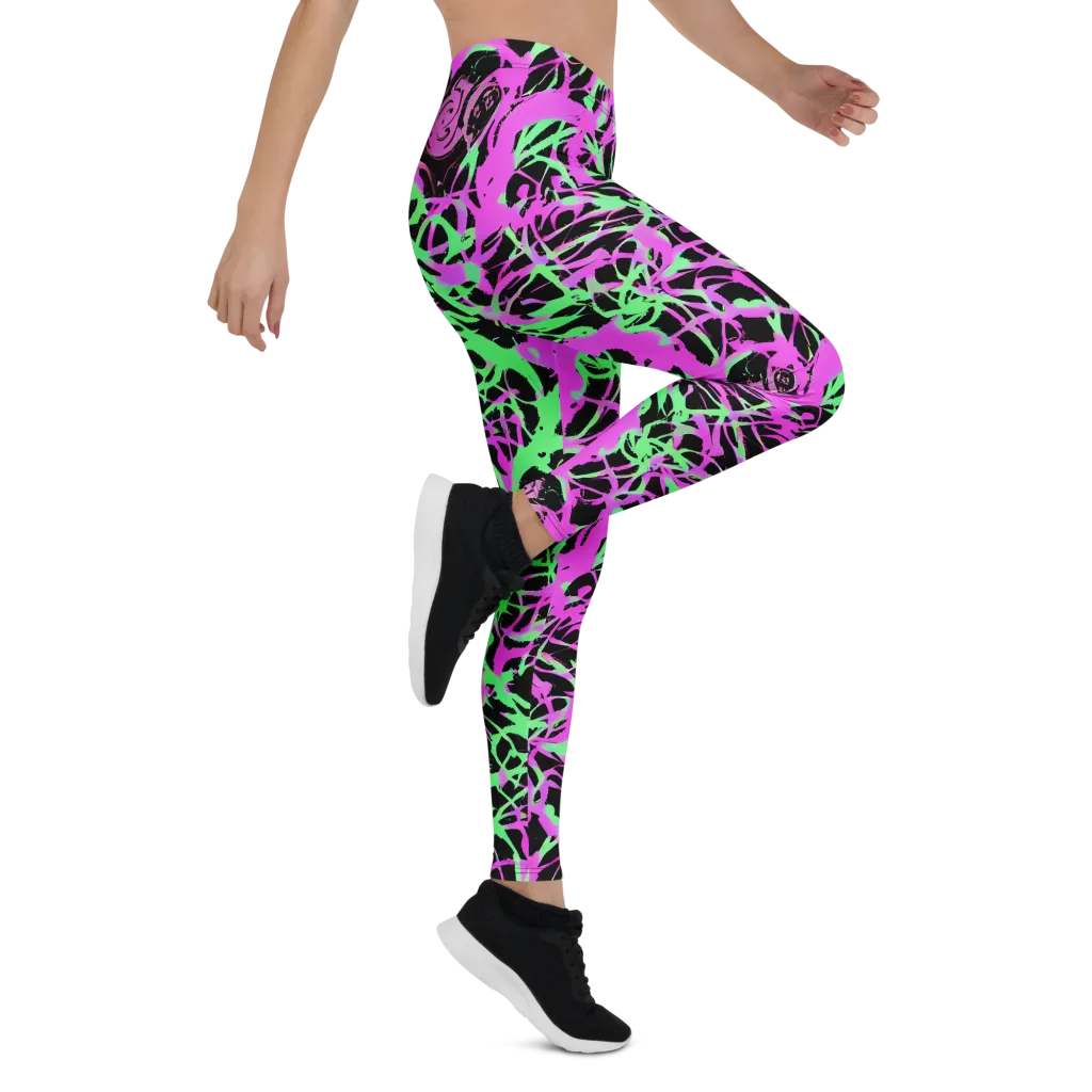Neon Thorn on Leggings — Right