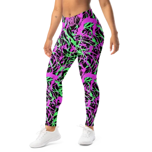 Neon Thorn on a Leggings