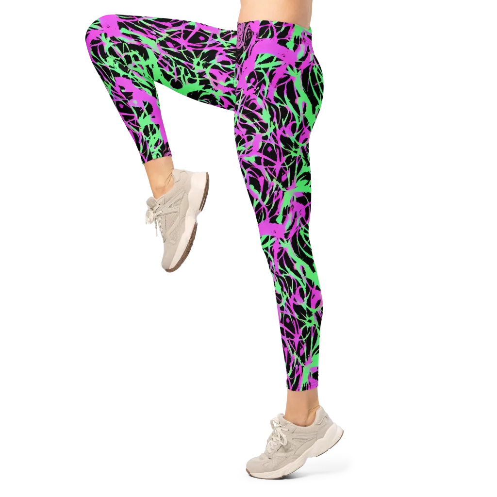 Neon Thorn on Leggings — Left