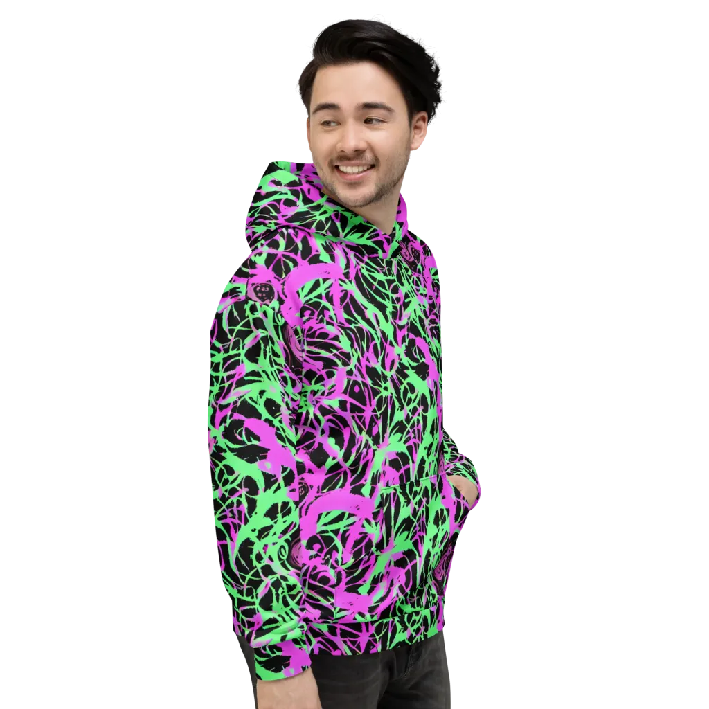 Neon Thorn on Hoodie — Right