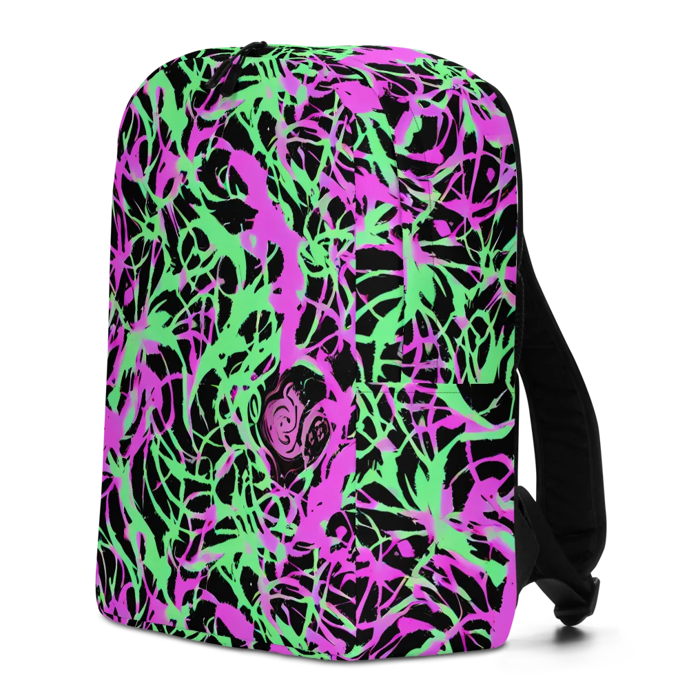 Neon Thorn on Minimalist Backpack — Left