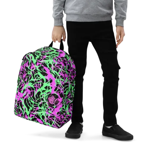 Neon Thorn on a Minimalist Backpack