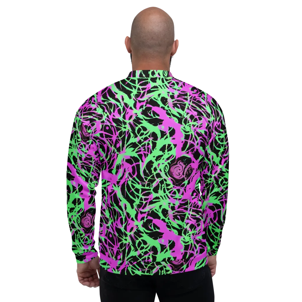 Neon Thorn on Bomber Jacket — Back