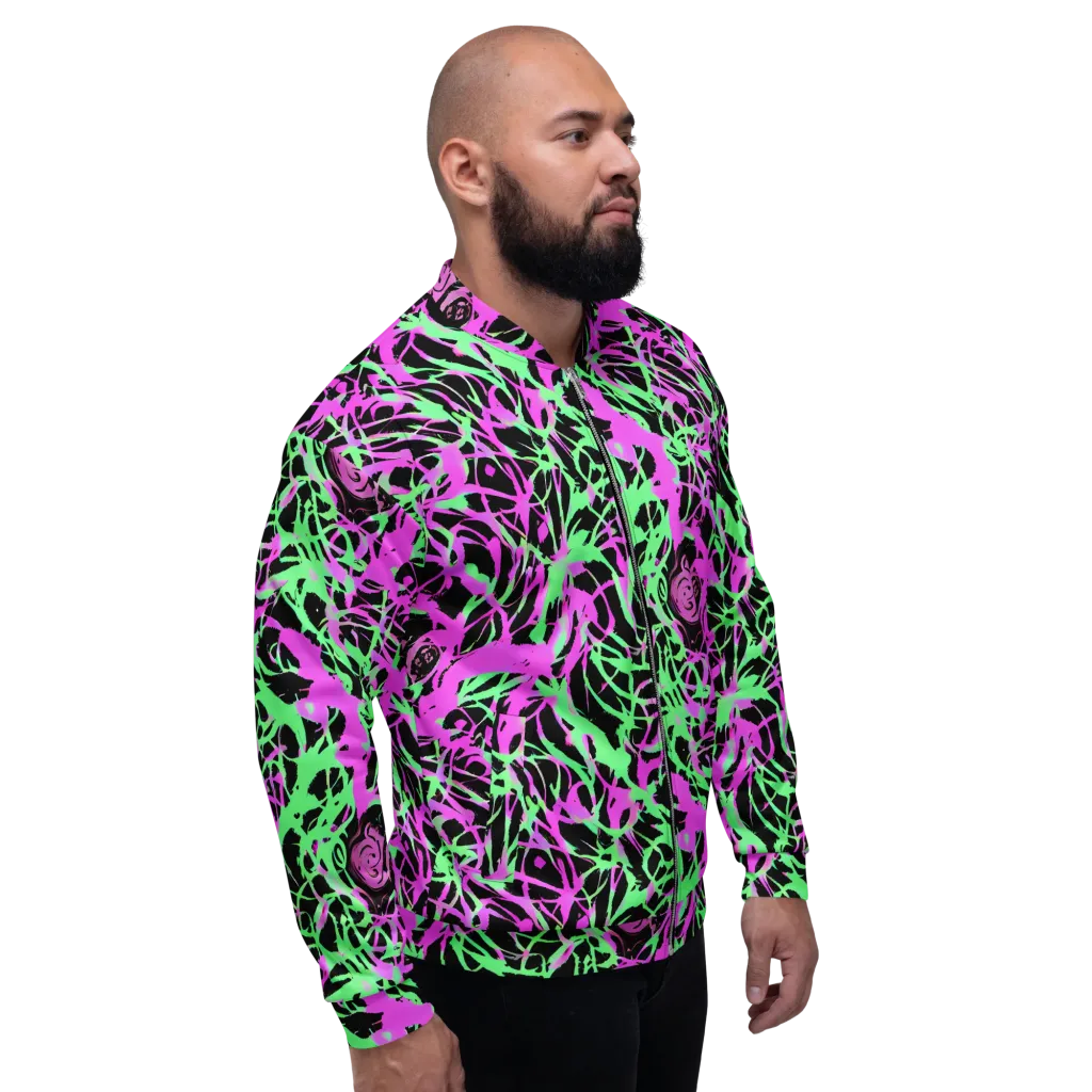 Neon Thorn on Bomber Jacket — Right