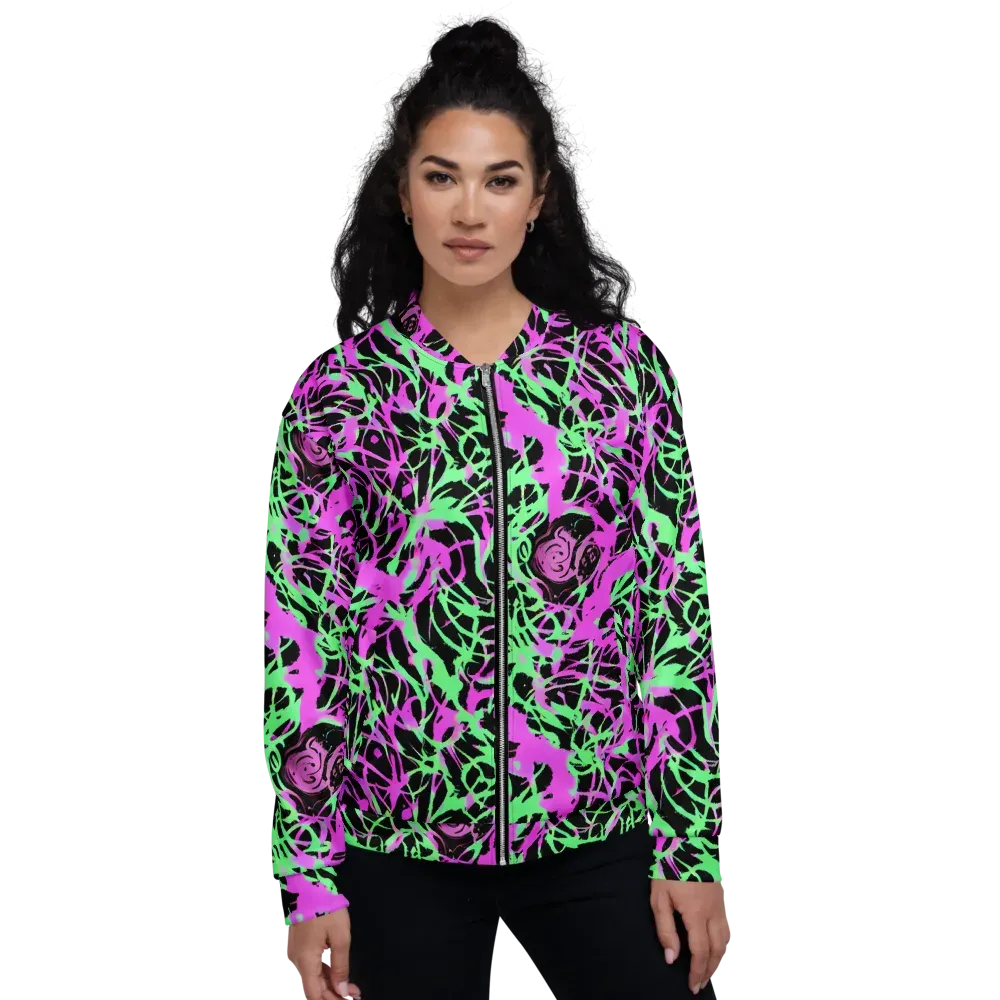 Neon Thorn on Bomber Jacket — Front