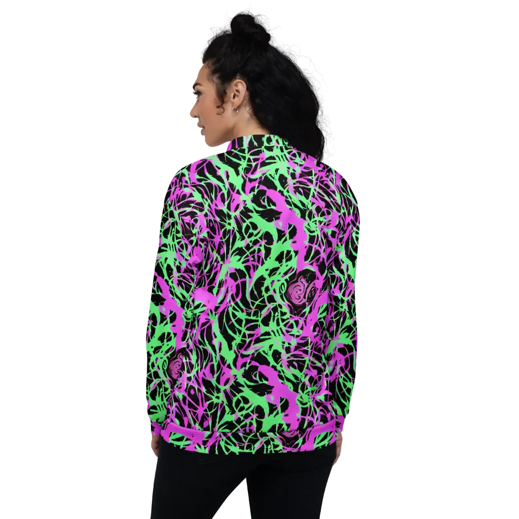 Neon Thorn on Bomber Jacket — Back