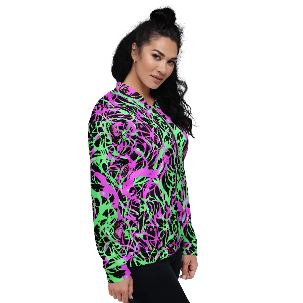 Neon Thorn on Bomber Jacket — Right